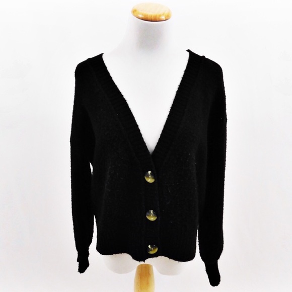 Topshop Sweaters - Topshop Black Cardigan
